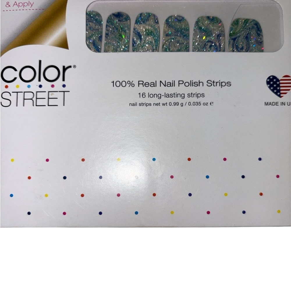 Color Street nail strips 100% real polish strips Water You Up To? style New pack